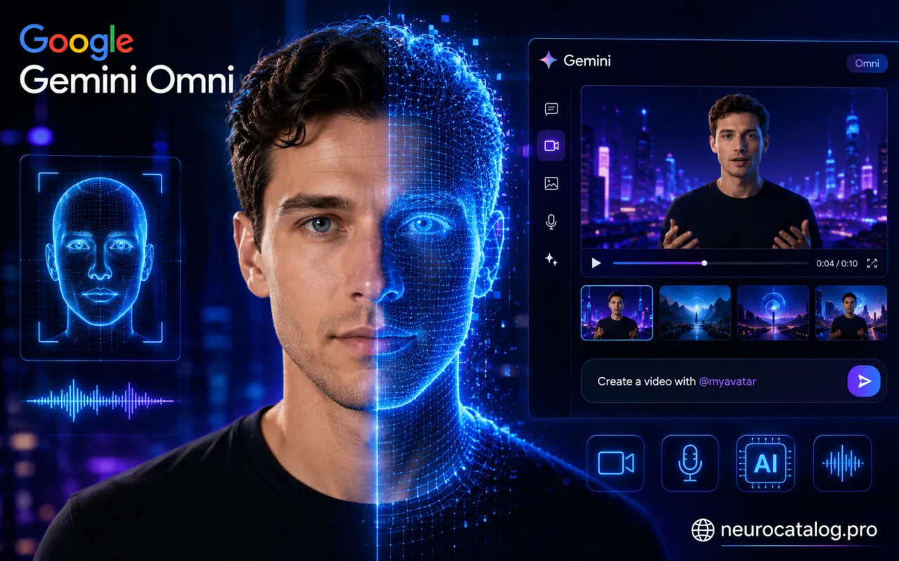 Google запустил персональные AI-аватары в Gemini Omni: как создать цифрового двойника, где доступно и какие есть риски