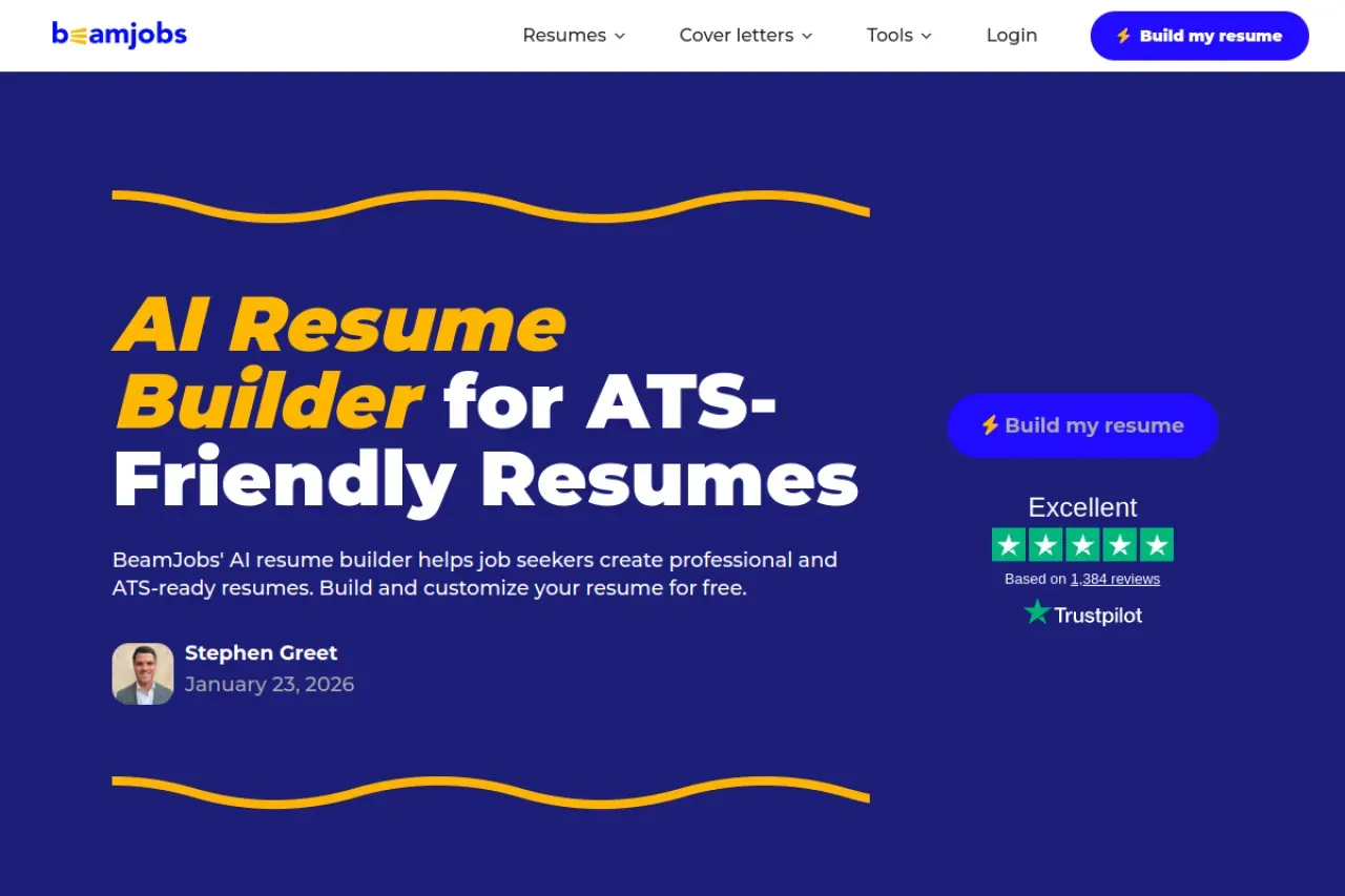 BeamJobs AI Resume Builder