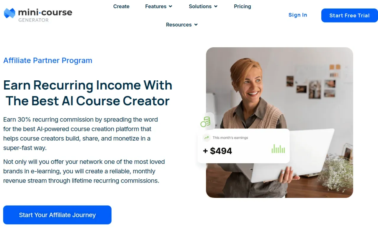 Mini Course Generator Affiliate Program