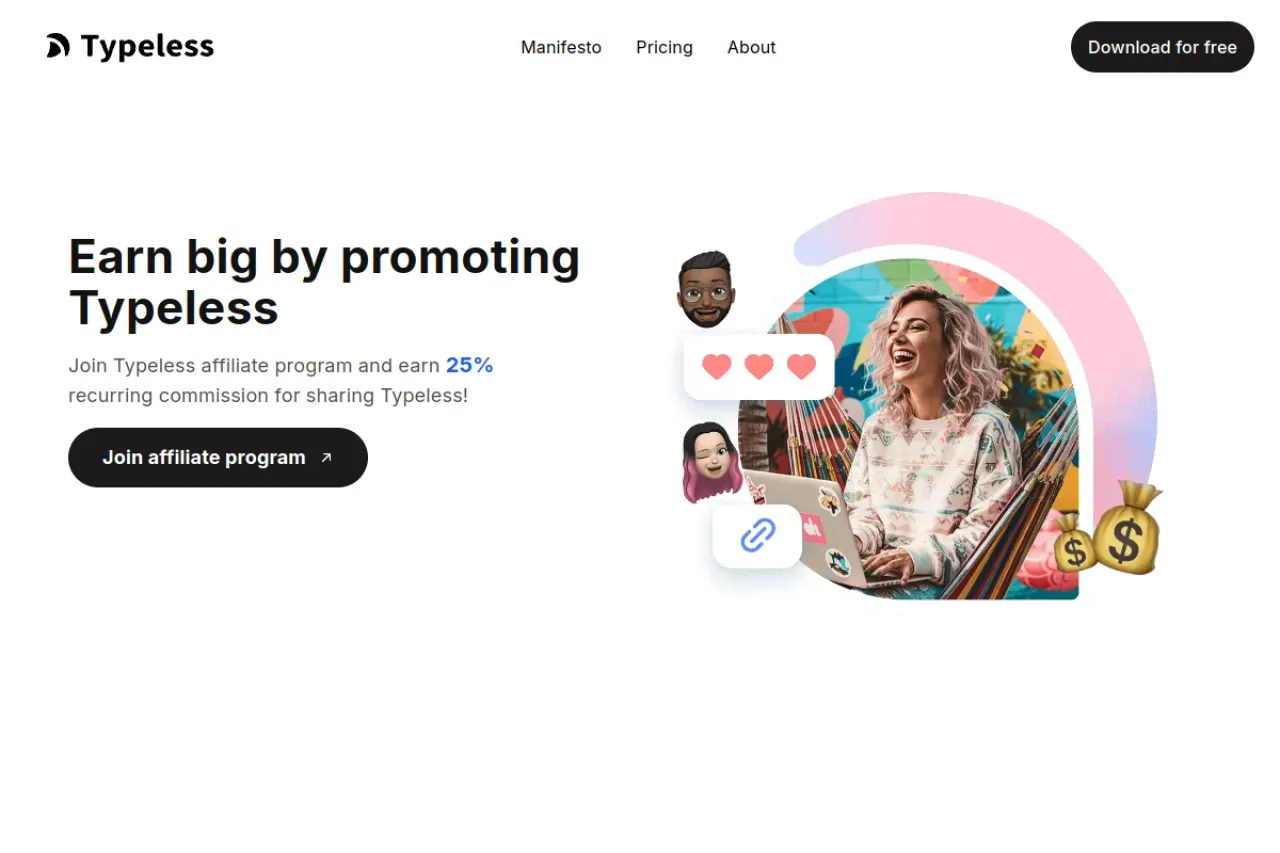 Typeless Affiliate Program