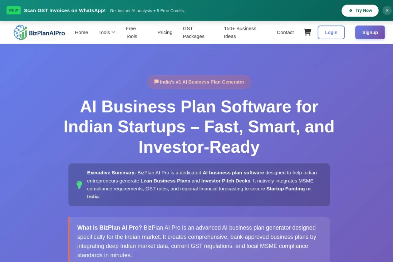 BizPlan AI Pro